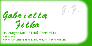 gabriella filko business card